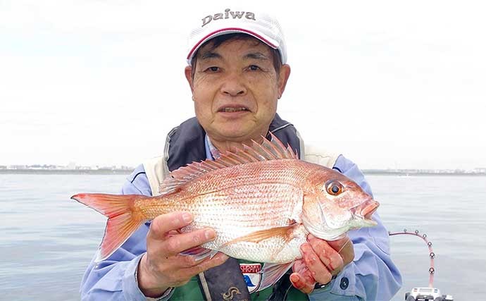 相模湾タイ五目釣りで多彩魚種　マダイ他クロダイにメジナにイシダイ