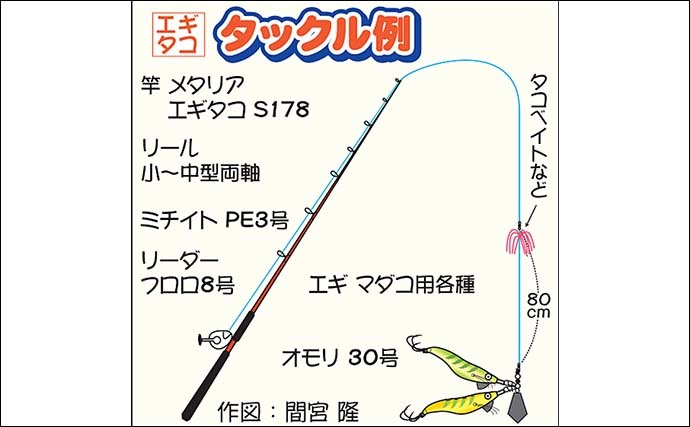 東京湾マダコ釣りが開幕　解禁日釣行は2.2kg頭に全員安打【忠彦丸】