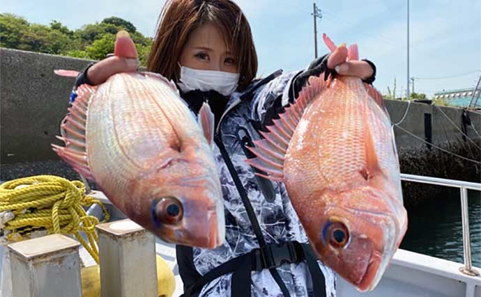 【三重・愛知】沖のルアー釣り最新釣果　タイラバで狙う桜ダイ続々