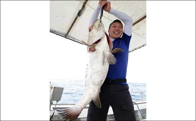 【響灘】沖釣り最新釣果 夜焚きイカ船での活きイカ泳がせでマダイ登場