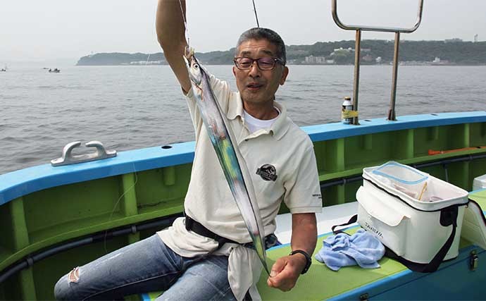 東京湾タチウオ・アジのリレー釣り　タチウオ22尾にアジ16尾と土産十分