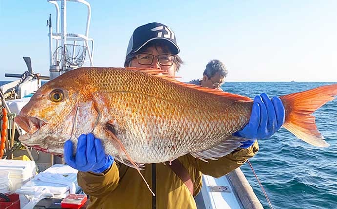 【玄界灘】沖のエサ釣り最新釣果　エビラバで91cm8.5kg大ダイ浮上