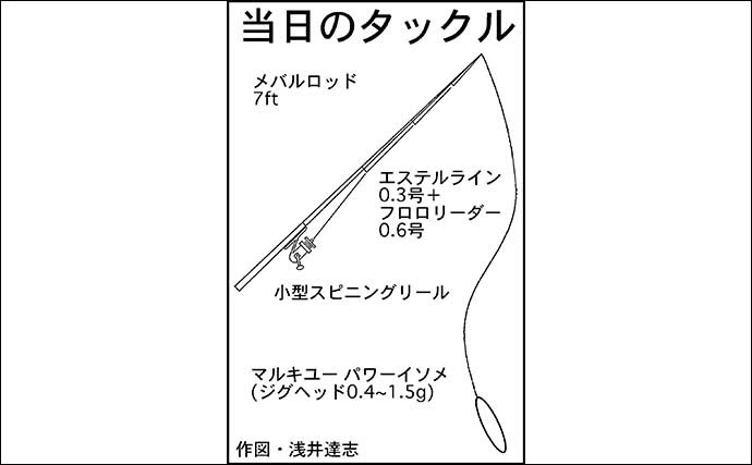 四日市港ライトゲーム満喫 アジは抜けたがメバル2匹をキャッチ成功