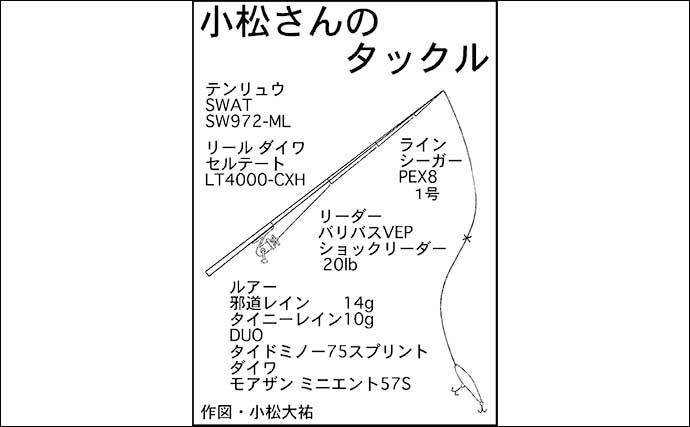 九頭竜川ルアーシーバス釣りで60cm超本命7匹　バイブレーションで連発