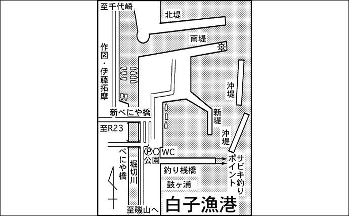 早朝の短時間サビキ釣りで４魚種キャッチ【三重・白子漁港釣り桟橋】