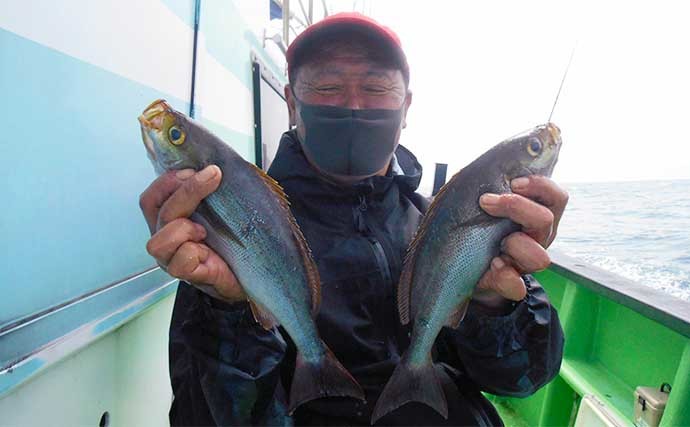 イサキ〜ハナダイ・アジリレー釣り　海況に苦戦もイサキはポツポツ