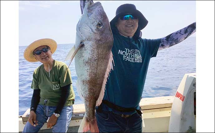 【福岡】沖のルアー最新釣果　タイラバで良型含み平均10尾とマダイ好調