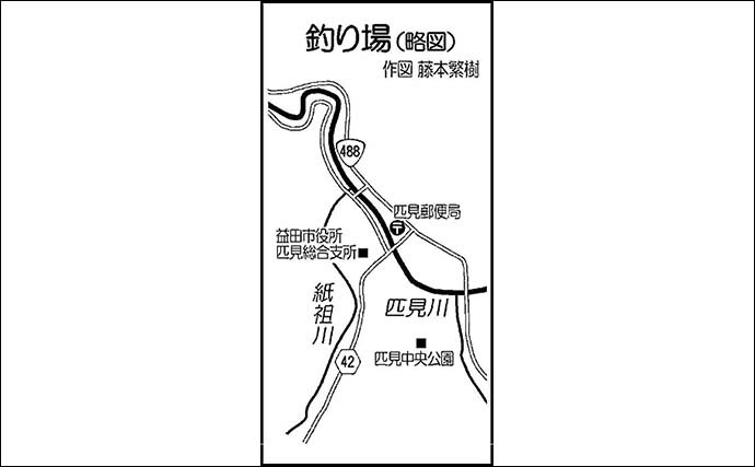 解禁直後の匹見川でアユ友釣り　渇水と低水温に苦戦も移動重ね拾い釣り