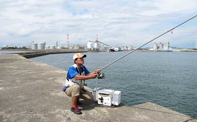 1時間半の投げキス釣りで21cm頭に本命10匹　好ゲストに41cmチヌ