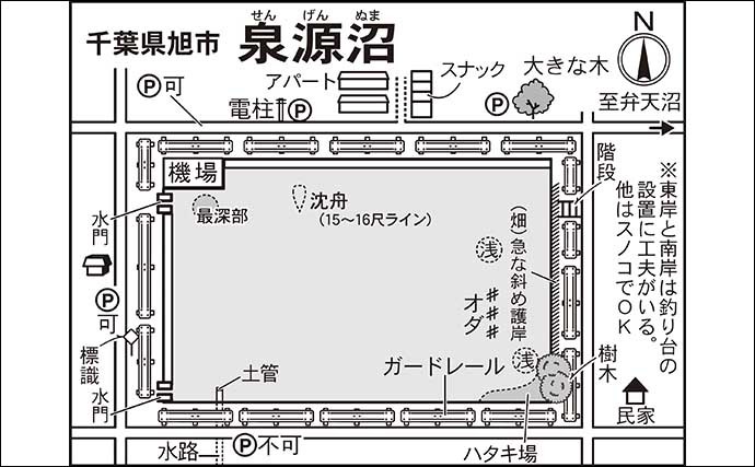 今週のヘラブナ推薦釣り場【千葉県・泉源沼】