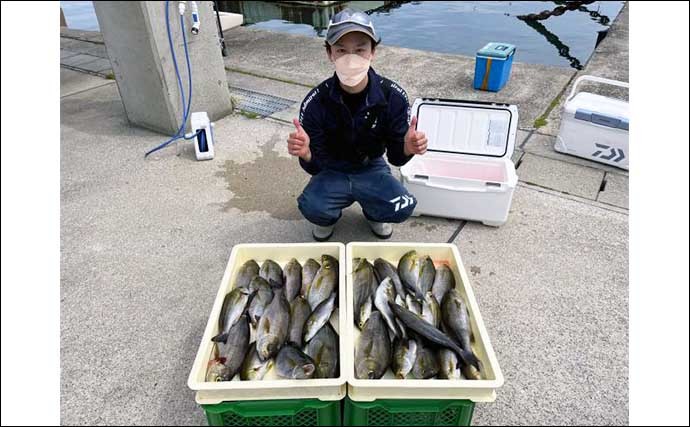 【愛知】沖のエサ釣り最新釣果　大山沖イサキ絶好調で数釣りチャンス