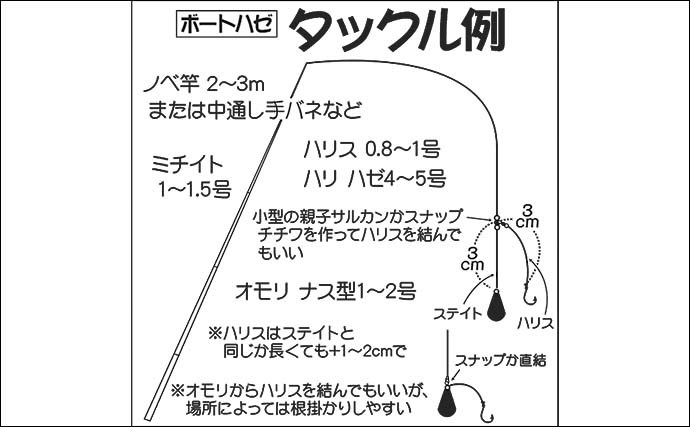 【2021関東】ボートハゼ釣り入門　タックル・釣り方・オススメ船宿