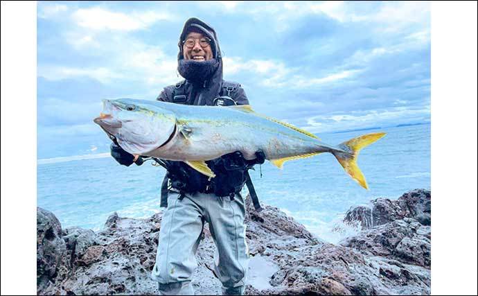 陸っぱりルアーフィッシングで92cmブリ　本命の春ヒラマサは不発