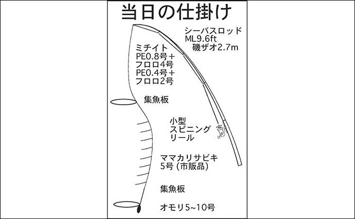 堤防サビキ釣りでサッパ40匹　サプライズに50cmヒラメ【三重・四日市港】