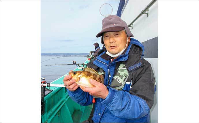 旬を迎えた浅場のオキメバル釣り　良型含みで船中多点掛け続々