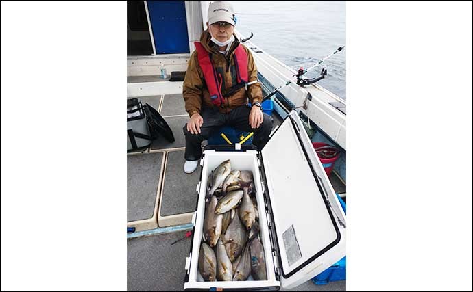 【福岡】船のエサ釣り最新釣果　五目釣りでアマダイにレンコなど多彩