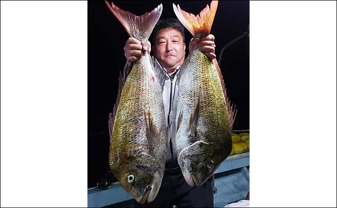 【福岡】沖のルアー釣り最新釣果　タイラバで7kg級頭に大ダイ続々浮上