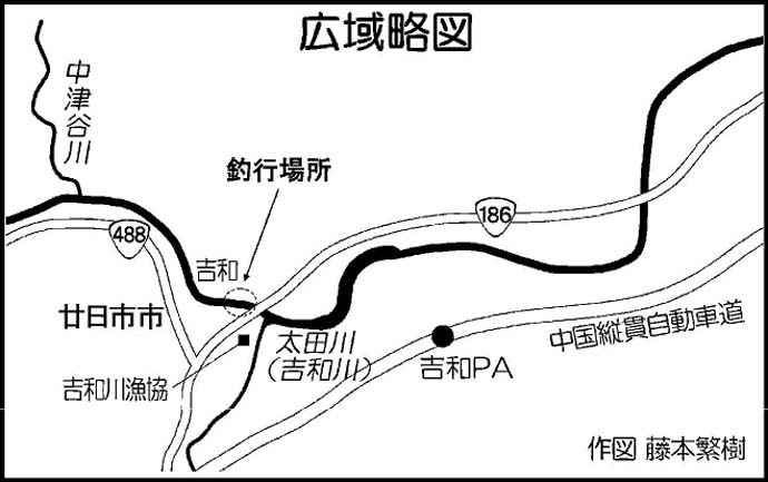 解禁直後の渓流エサ釣りでアマゴ17尾　1時間の短時間でキャッチ