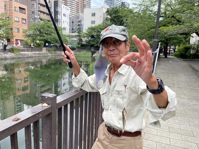 都心でシーズン序盤のハゼ釣り満喫　短時間で釣果は75匹【東京・佃堀】