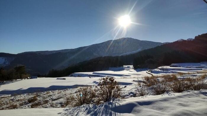 兵庫県の最高峰 氷ノ山を望む棚田とハチ高原オートキャンプ場で自然に浸る