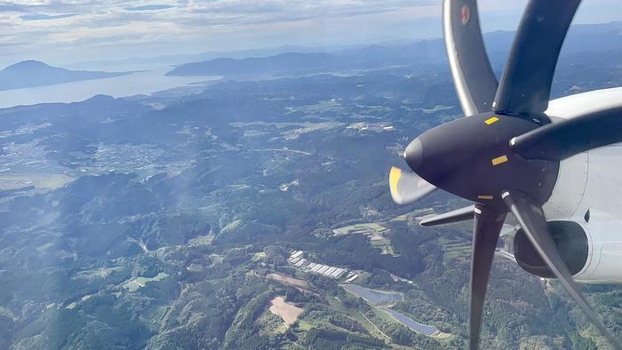 機窓からの風景【鹿児島→種子島】