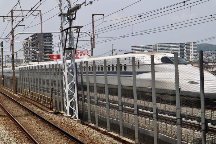 阪急電車と東海道新幹線の競演！