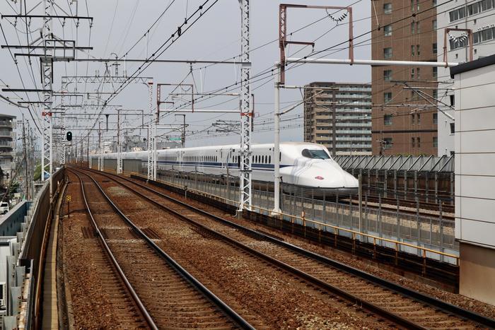 阪急電車と東海道新幹線の競演！