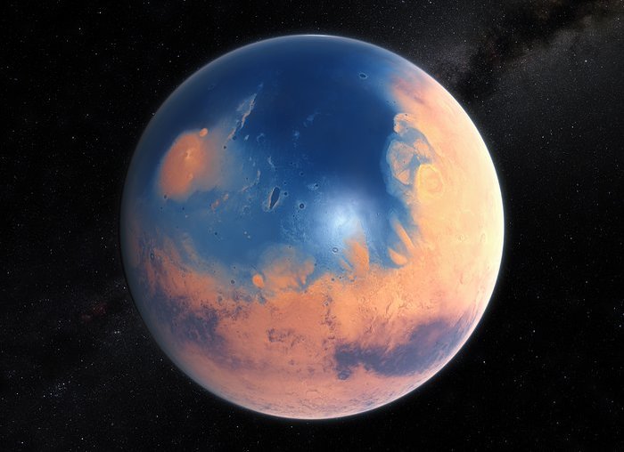 火星の水は宇宙へ逃げたのではなく地殻に取り込まれた