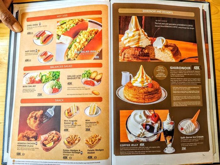 【インドネシア】バリ島に驚きの出店!大人気のコメダ珈琲に行ってみました~メニュー編~