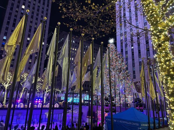 冬のニューヨーク。ロックフェラーセンターのクリスマスツリーは必見！