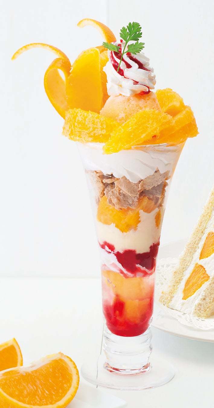 【銀座コージーコーナー】春の果実を楽しもう♪ ジューシーで香り高い「清見オレンジ」「日向夏」のパフェが登場!