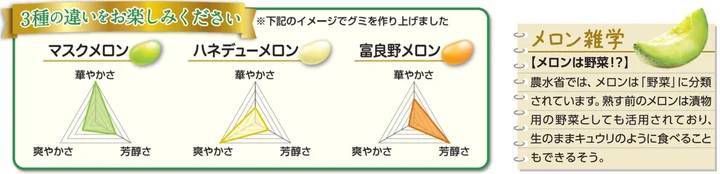 累計販売数2000万個突破の「つぶグミPREMIUM」シリーズに濃厚メロンが期間限定で登場！