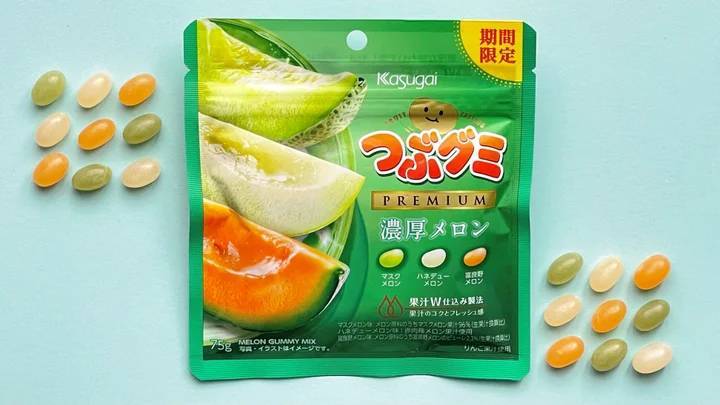 累計販売数2000万個突破の「つぶグミPREMIUM」シリーズに濃厚メロンが期間限定で登場！