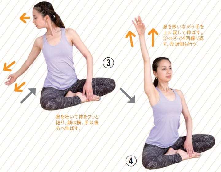 ストレスを呼吸で解消。簡単にすぐできるストレッチ方法［STEP4］