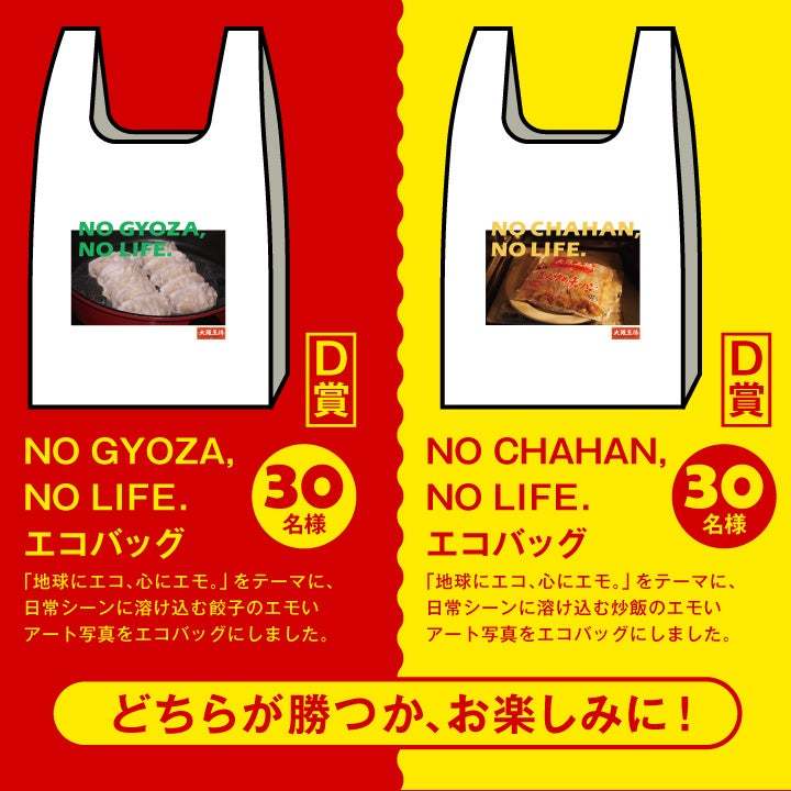 大阪王将公式通販・全国統一大選挙！「餃子しか勝たん」VS「炒飯大ちゅき♡」特別セット限定発売！
