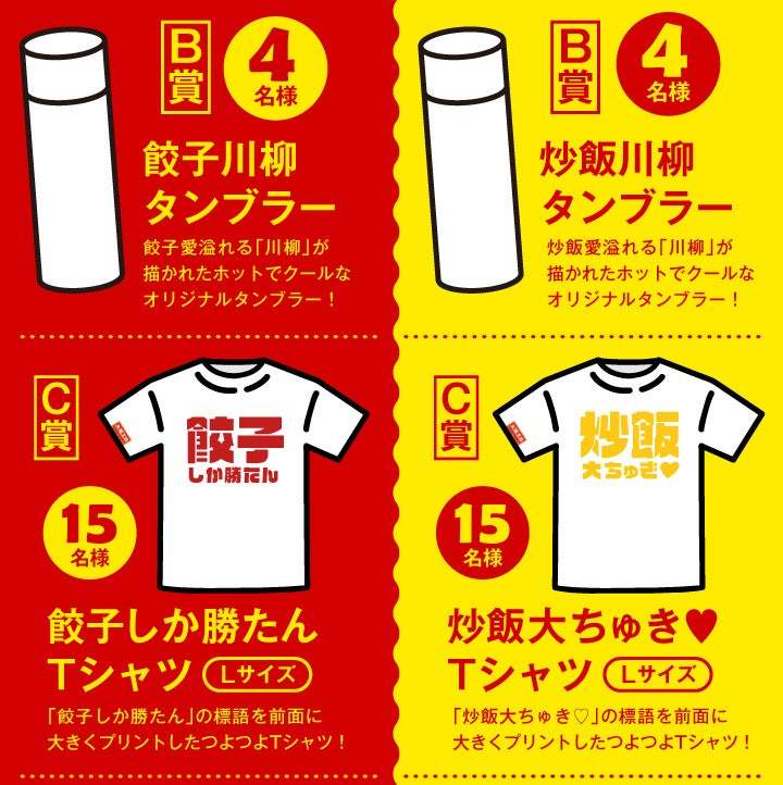 大阪王将公式通販・全国統一大選挙！「餃子しか勝たん」VS「炒飯大ちゅき♡」特別セット限定発売！