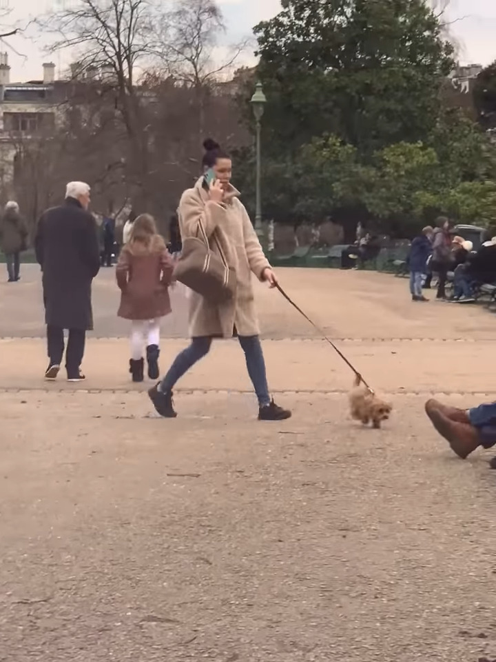 飼い主さんもビックリ！公園をお散歩していた小柄な犬が、見ず知らずの人に向かって驚きの行動を取ったのです！！【海外・動画】