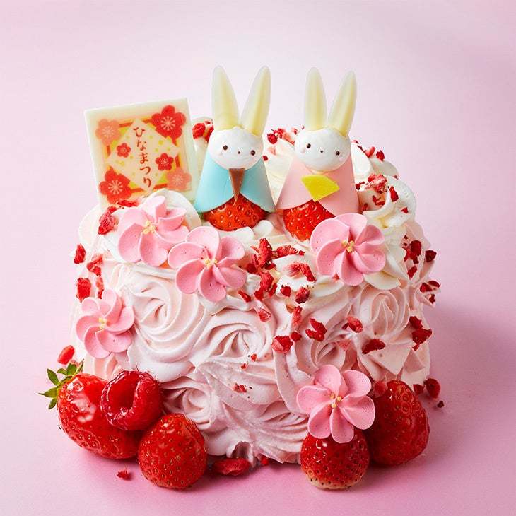 【西武池袋本店】ひなまつりモチーフのケーキやちらし寿司など、お祝いのテーブルを彩るグルメを展開