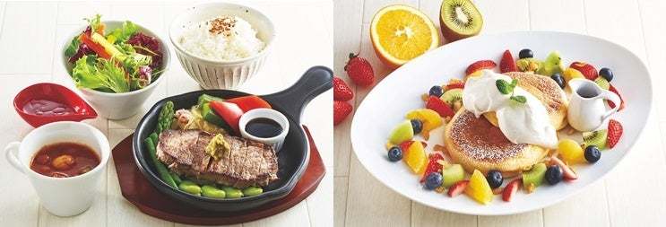 「並木街珈琲」　やわらかい牛ロースステーキ、フルーツパンケーキが登場！