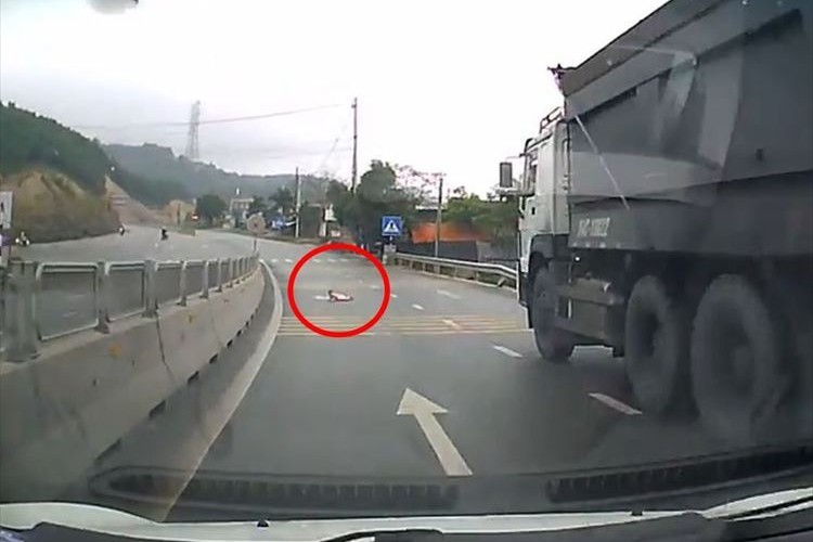 【衝撃のドラレコ映像】ドラレコに映っていたのは道路を横切る何か!道路上にいてはいけない何かが!