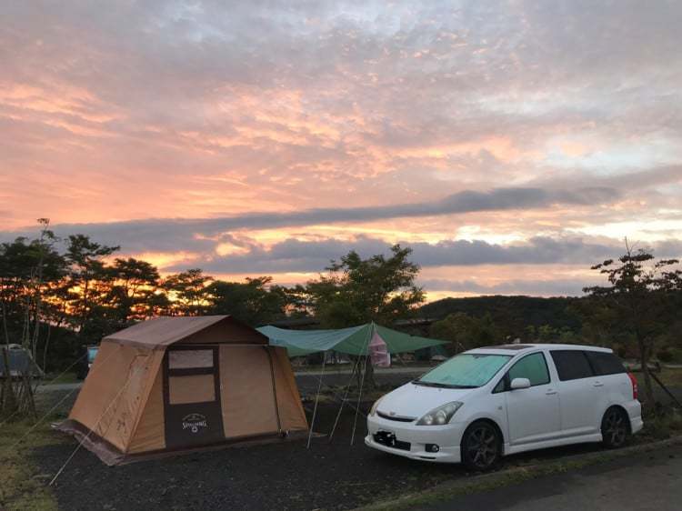 ウィッシュで富士山を見に行こう！夕焼けの中キャンプでチル【あなたの『車×キャンプスタイル』】