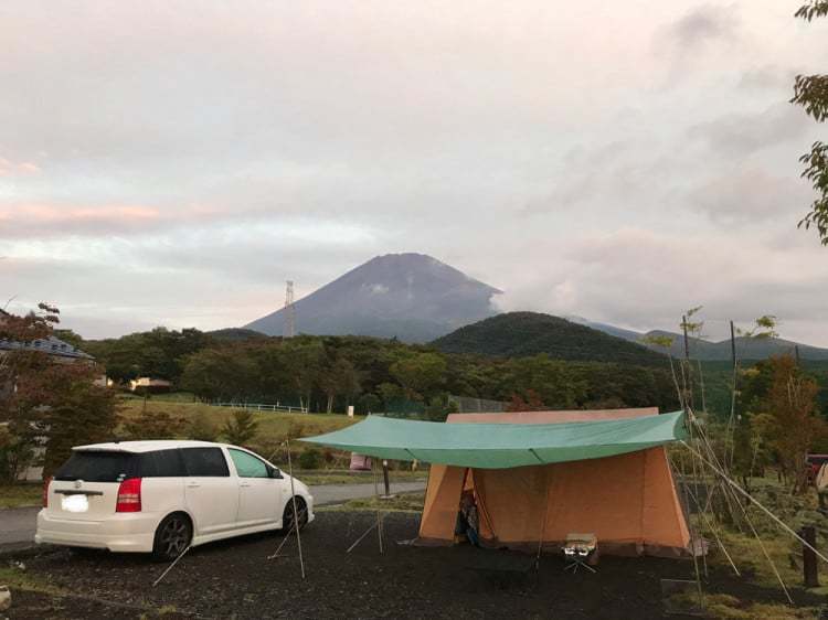 ウィッシュで富士山を見に行こう！夕焼けの中キャンプでチル【あなたの『車×キャンプスタイル』】