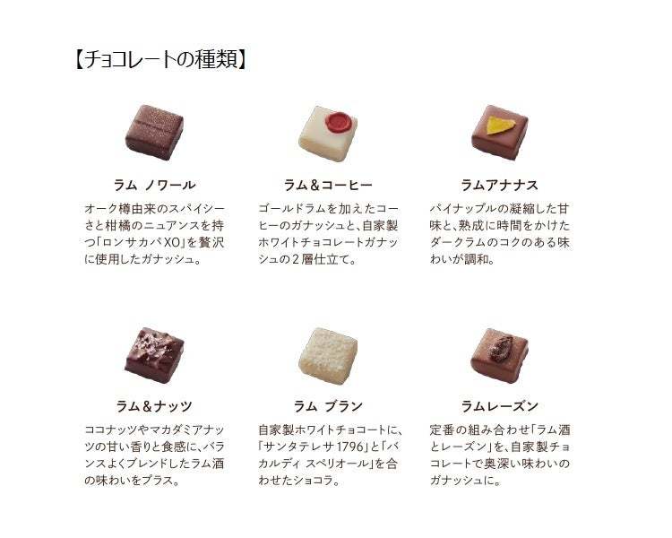 【ショコラティエ パレ ド オール】バレンタイン新作・ラム酒と自家製チョコレートのマリアージュ!