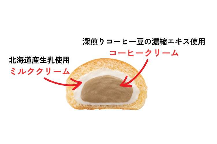 ファミリーマート限定「冷やして食べる とろけるくりーむパン カフェオレ」新発売、ミルクと深煎りコーヒーで大人な味わい！GWレジャーのおともスイーツにも！