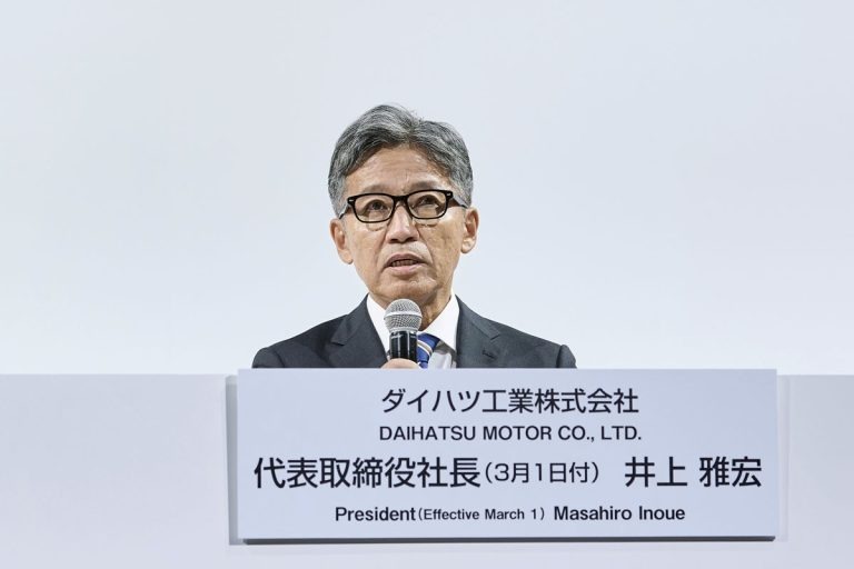 ダイハツ　社長交代しての新体制でトヨタとの協業内容見直しか