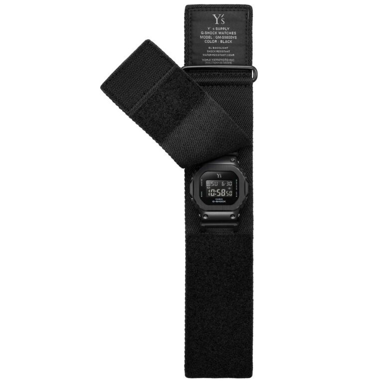 【新作時計ニュース｜カシオ】“Y's”とG-SHOCKがコラボ。“Y's”のアイコニックカラー、オールブラックでスタイリッシュに