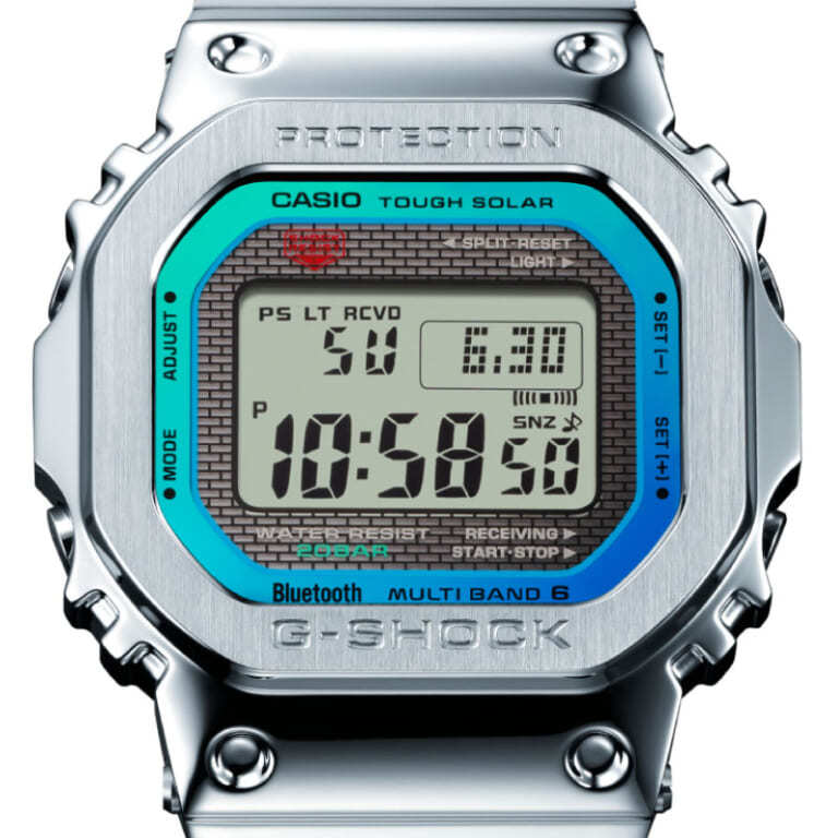 【速報、G-SHOCK(Gショック)の新作4機種はカラフルな色に注目】“G-SHOCK”初号機を受け継ぐ“GMW-B5000”と八角形ベゼルが特徴の“GM-B2100”がベース