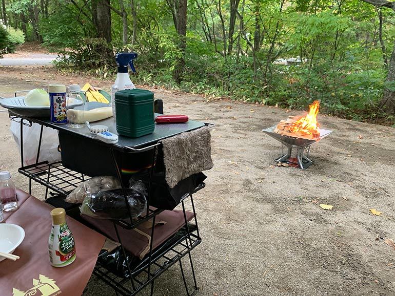 岩手県「岩手焼き走り国際交流村」にある、お風呂に入れるオートキャンプ場のご紹介