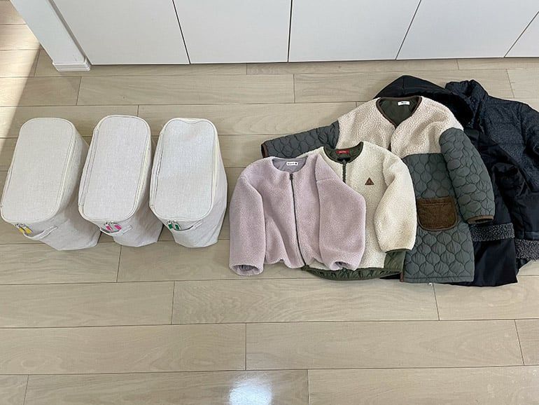 5人家族！週末のキャンピングカー旅に必要な荷物はこんな感じ！