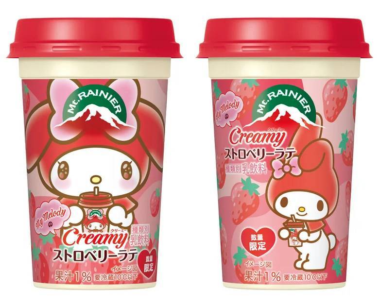 「マウントレーニア」の「Creamy」シリーズに「サンリオ」の人気キャラクターが登場！7月22日（月）週より全国にて数量限定発売